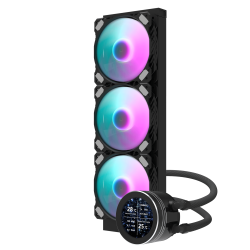 مبرد مائي احترافي للمعالج darkFlash DN360S Nebula Series بحجم 360 مم – شاشة IPS- إضاءة ARGB - لون أسود مبرد مائي احترافي للمعالج darkFlash DN360S Nebula Series بحجم 360 مم – شاشة IPS- إضاءة ARGB - لون أسود