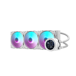 مبرد مائي احترافي للمعالج darkFlash DN360S Nebula Series بحجم 360 مم – شاشة IPS- إضاءة ARGB - لون أبيض