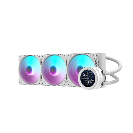Liquid Cooler DarkFlash DN360S Nebula Series 360mm RGB AiO – IPS Display ARGB Sync - White Liquid Cooler DarkFlash DN360S Nebula Series 360mm RGB AiO – IPS Display ARGB Sync - White