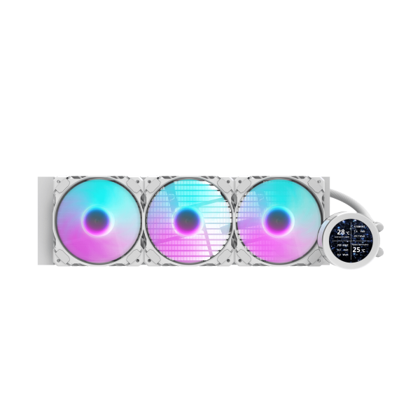 مبرد مائي احترافي للمعالج darkFlash DN360S Nebula Series بحجم 360 مم – شاشة IPS- إضاءة ARGB - لون أبيض مبرد مائي احترافي للمعالج darkFlash DN360S Nebula Series بحجم 360 مم – شاشة IPS- إضاءة ARGB - لون أبيض