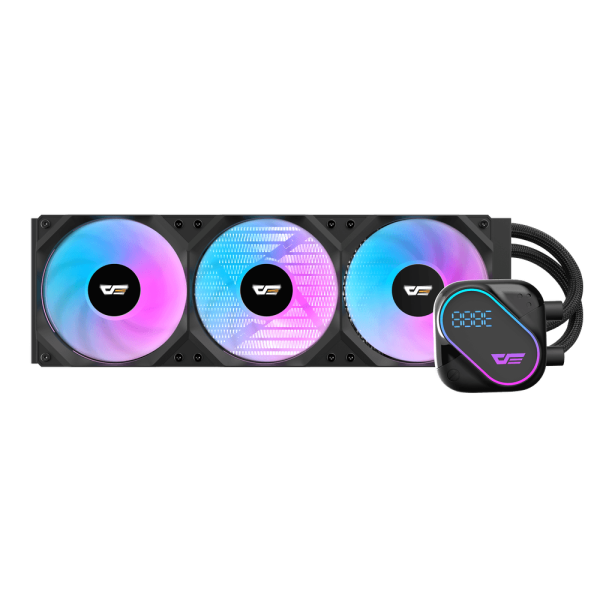Liquid Cooler DarkFlash DO360 AURA Sync 360mm RGB with LCD Display – BLACK Liquid Cooler DarkFlash DO360 AURA Sync 360mm RGB with LCD Display – BLACK