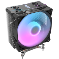 Air CPU Cooler DARKFLASH Z4 PRO Storm Series RGB   Powerful Cooling with AGHP Technology & ARGB Support – Black