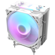 Air CPU Cooler DARKFLASH Z4 PRO Storm Series RGB   Powerful Cooling with AGHP Technology & ARGB Support – White