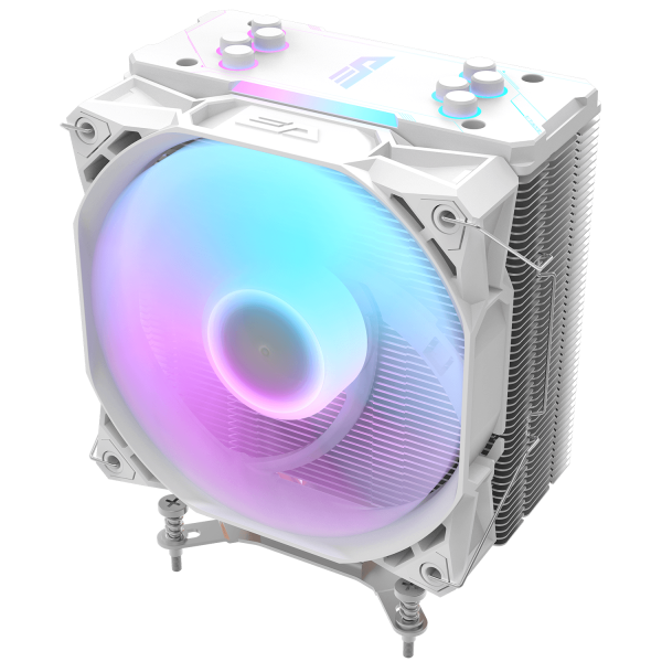 مشتت حرارة هوائي DARKFLASH Z4 PRO Storm Series RGB | تبريد قوي بتقنية AGHP ودعم ARGB - أبيض مشتت حرارة هوائي DARKFLASH Z4 PRO Storm Series RGB | تبريد قوي بتقنية AGHP ودعم ARGB - أبيض