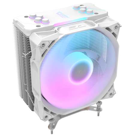 Air CPU Cooler DARKFLASH Z4 PRO Storm Series RGB Powerful Cooling with AGHP Technology & ARGB Support – White Air CPU Cooler DARKFLASH Z4 PRO Storm Series RGB Powerful Cooling with AGHP Technology & ARGB Support – White