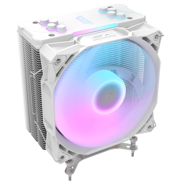 مشتت حرارة هوائي DARKFLASH Z4 PRO Storm Series RGB | تبريد قوي بتقنية AGHP ودعم ARGB - أبيض مشتت حرارة هوائي DARKFLASH Z4 PRO Storm Series RGB | تبريد قوي بتقنية AGHP ودعم ARGB - أبيض