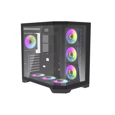 Gaming Case AiGO FT418 Pro ATX Mid Tower7 ARGB Fans - Black Gaming Case AiGO FT418 Pro ATX Mid Tower7 ARGB Fans - Black
