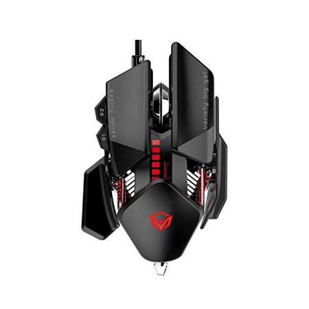 Meetion GM80 Transformers wired gaming mouse, up to 4000 DPI, RGB lighting, Programmable buttons, - BLACK Meetion GM80 Transformers wired gaming mouse, up to 4000 DPI, RGB lighting, Programmable buttons, - BLACK