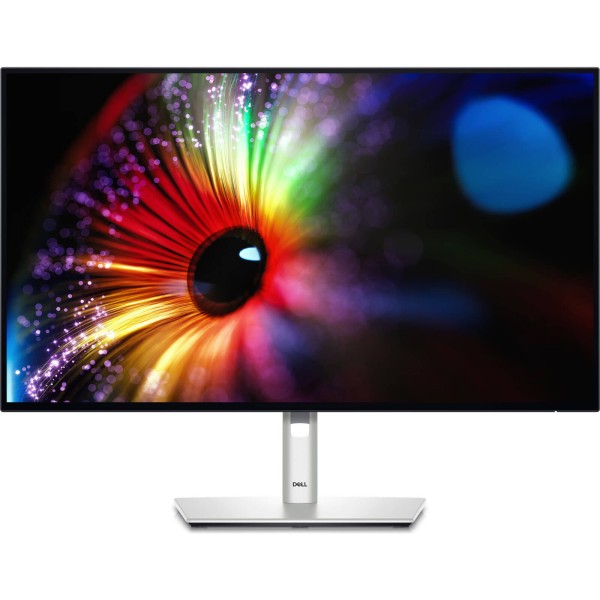 شاشة مكتبية Dell UltraSharp U2724D, مقاس 27 بوصة, بدقة QHD, تقنية IPS Black, معدل تحديث 120Hz, سطوع 350 شمعة, مع حامل مريح قابل للتعديل - فضي