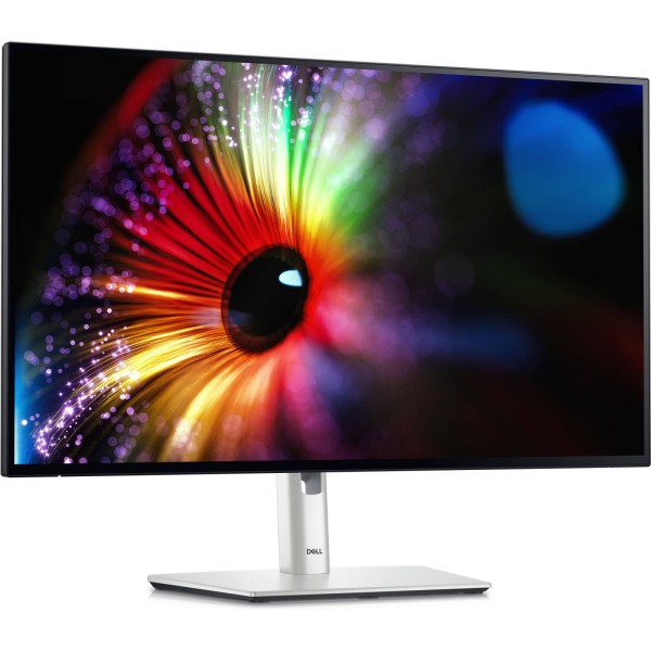 شاشة مكتبية Dell UltraSharp U2724D, مقاس 27 بوصة, بدقة QHD, تقنية IPS Black, معدل تحديث 120Hz, سطوع 350 شمعة, مع حامل مريح قابل للتعديل - فضي