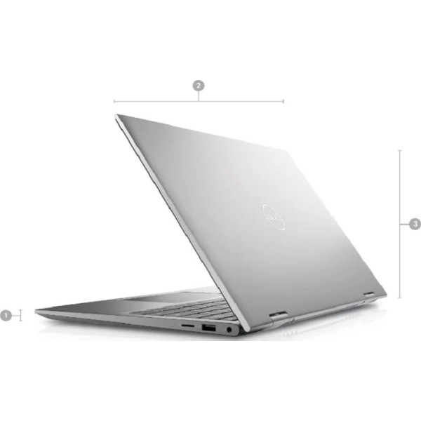 DELL 5410 11th Gen i5 1135G7 2.4GHz,8GB RAM,SSD 256GB,14.0 FHD 360° 2-in-1 Laptop - Convertible TOUCH DISPLAY,WIN 11- SILVER - لابتوب ديل