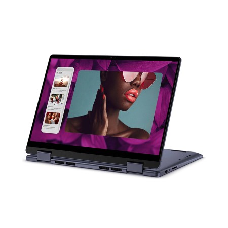 LAPTOP DELL INSPIRON 14 4775, RYZEN 5 8640HS, 8GB LPDDR5, 512GB M.2 NVMe, 14-inch Full HD touch display with 360°, Win 11 - Midnight Blue
