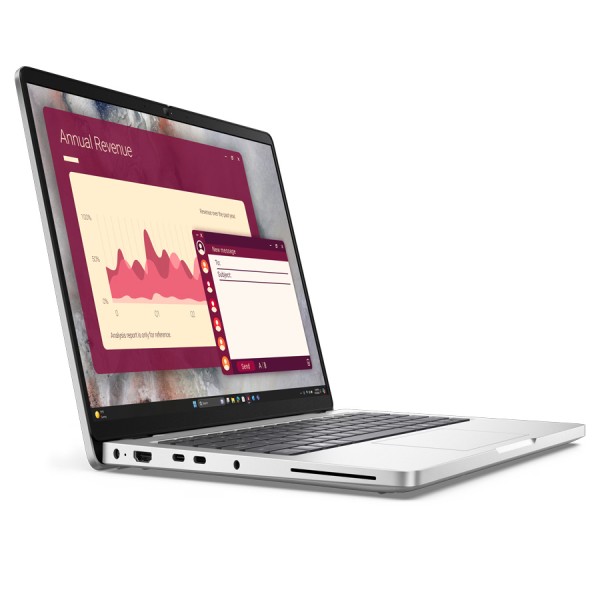 لابتوب ديل Dell Pro 14 PC14250 , معالج Ultra 5 235U vPro , ذاكرة DDR5 بسعة 16GB ,قرص تخزين SSD NVMe بسعة 512GB ,شاشة 14 بوصة FHD+ , Windows 11 Pro ,قارئ بصمة مدمج لتعزيز الأمان - فضي