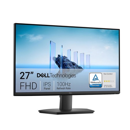 شاشة مكتبية  Dell SE2725HM, مقاس ‎27‎ بوصة بدقة FHD (1920 × 1080), لوحة IPS, معدل تحديث ‎100Hz‎, زمن الاستجابة ‎5Ms‎, دعم تقنية حماية العين Eye Care - أسود