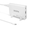 DICOTA 3-Port Desktop Charger Universal 65W,  2x USB-C, 1x USB-A, support Fast Charging - White