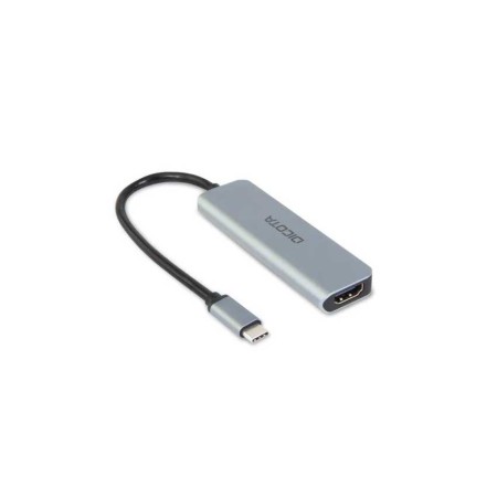 DICOTA USB-C 5-in-1 Video Hub 4K PD 100W multi-function hub, HDMI output up to 4K, PD up to 100W, 2x USB-C , 2x USB-A - Silver DICOTA USB-C 5-in-1 Video Hub 4K PD 100W multi-function hub, HDMI output up to 4K, PD up to 100W, 2x USB-C , 2x USB-A - Silver