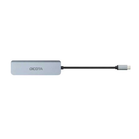 DICOTA USB-C 5-in-1 Video Hub 4K PD 100W multi-function hub, HDMI output up to 4K, PD up to 100W, 2x USB-C , 2x USB-A - Silver DICOTA USB-C 5-in-1 Video Hub 4K PD 100W multi-function hub, HDMI output up to 4K, PD up to 100W, 2x USB-C , 2x USB-A - Silver