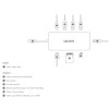وحدة التوصيل DICOTA USB-C 8-in-1, مخرج HDMI بدقة 4K, ب 3 × منافذ USB-A ومنفذ USB-C, منفذ شبكة RJ-45, قارئ بطاقات SD و microSD, دعم توصيل الطاقة PD حتى 100 واط - فضي