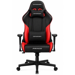 كرسي قيمنق DXRacer Prince Series P132 - تصميم مريح - دعم قطني بذاكرة - أسود/أحمر