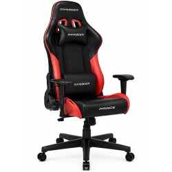 كرسي قيمنق DXRacer Prince Series P132 - تصميم مريح - دعم قطني بذاكرة - أسود/أحمر كرسي قيمنق DXRacer Prince Series P132 - تصميم مريح - دعم قطني بذاكرة - أسود/أحمر