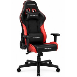 كرسي قيمنق DXRacer Prince Series P132 - تصميم مريح - دعم قطني بذاكرة - أسود/أحمر