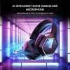 Wireless Gaming Headset EKSA 1000WT ,7.1 surround ,noise-cancelling ,Up to approx. 20 hours -Black