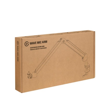 Elgato Wave Mic Arm, Fully adjustable, 360° rotation, Desk clamp mounting system, support standard 1/4", 3/8", and 5/8" threads - Black Elgato Wave Mic Arm, Fully adjustable, 360° rotation, Desk clamp mounting system, support standard 1/4", 3/8", and 5/8" threads - Black