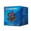 لوحة تحكم +ELGATO Stream Deck, مخصصة لصناع المحتوى, 8 مفاتيح LCD قابلة للتخصيص, 4 مقابض تحكم دوّارة بزاوية 360°,  لوحة لمس LCD مدمجة, توصيل USB-C - أسود