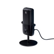 ميكروفون احترافي Elgato Wave:3, مايك مكثف (Condenser) بتقنية Clipguard, مخرج سماعة رأس 3.5 مم, تحكم عبر برنامج Wave Link, توصيل عبر USB-C - أسود