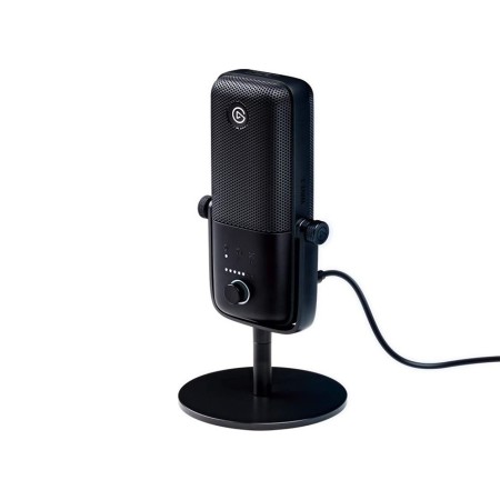 Elgato WAVE 3 premium USB condenser microphone, Clipguard technology, control via Wave Link software, USB-C connection - BLACK
