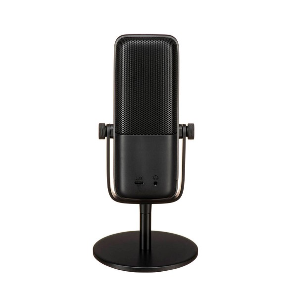 ميكروفون احترافي Elgato Wave:3, مايك مكثف (Condenser) بتقنية Clipguard, مخرج سماعة رأس 3.5 مم, تحكم عبر برنامج Wave Link, توصيل عبر USB-C - أسود ميكروفون احترافي Elgato Wave:3, مايك مكثف (Condenser) بتقنية Clipguard, مخرج سماعة رأس 3.5 مم, تحكم عبر برنامج Wave Link, توصيل عبر USB-C - أسود