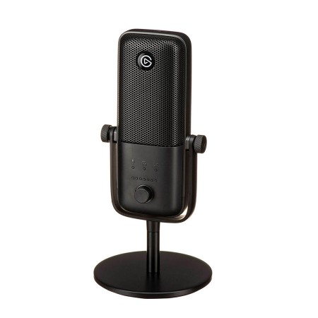 Elgato WAVE 3 premium USB condenser microphone, Clipguard technology, control via Wave Link software, USB-C connection - BLACK