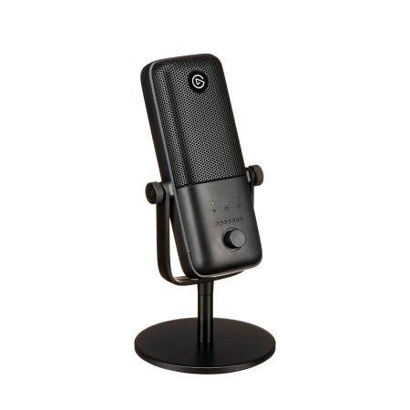 Elgato WAVE 3 premium USB condenser microphone, Clipguard technology, control via Wave Link software, USB-C connection - BLACK