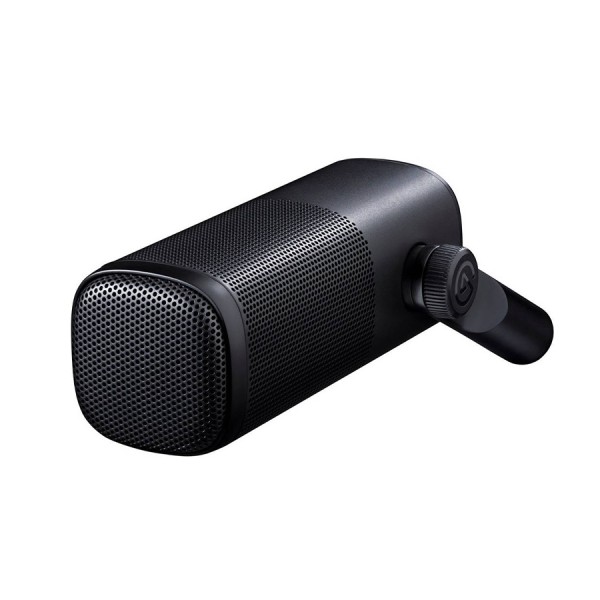 ميكروفون ديناميكي Elgato Wave DX, مخصص للتسجيل الصوتي والبث المباشر والبودكاست, واجهة توصيل XLR, مقاومة 300 أوم, نمط التقاط Cardioid - أسود