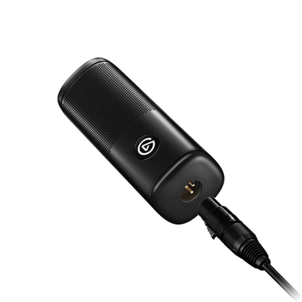 ميكروفون ديناميكي Elgato Wave DX, مخصص للتسجيل الصوتي والبث المباشر والبودكاست, واجهة توصيل XLR, مقاومة 300 أوم, نمط التقاط Cardioid - أسود