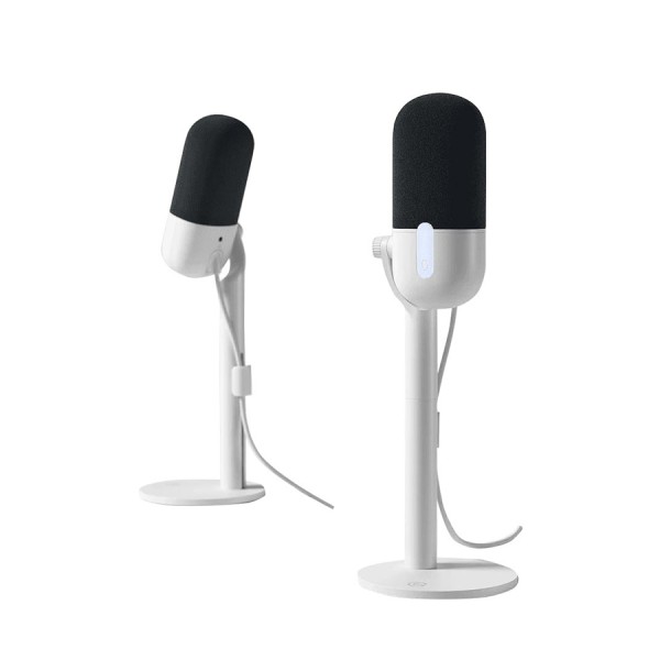 Elgato Wave Neo USB Microphone, Easy plug-and-play, Cardioid polar pattern, Built-in mute button, Ideal for meetings, streaming and recording - WHITE