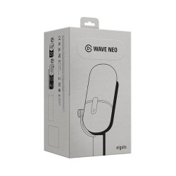 Elgato Wave Neo USB Microphone, Easy plug-and-play, Cardioid polar pattern, Built-in mute button, Ideal for meetings, streaming and recording - WHITE