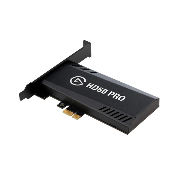 كرت تسجيل فيديو داخلي Elgato HD60 Pro, بطاقة داخلية منفذ PCIe, تسجيل الألعاب بدقة 1080p بمعدل 60 إطارًا في الثانية, ترميز H.264,  دعم Flashback Recording - أسود