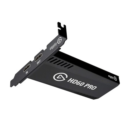 Elgato HD60 Pro internal PCIe capture card, 1080p at 60 FPS, Lag-free HDMI passthrough, H.264 encoding, Flashback Recording - BLACK Elgato HD60 Pro internal PCIe capture card, 1080p at 60 FPS, Lag-free HDMI passthrough, H.264 encoding, Flashback Recording - BLACK