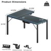 Eureka L60R-B Reversible L-Shaped Glass Gaming Desk - RGB LED Eureka L60R-B Reversible L-Shaped Glass Gaming Desk - RGB LED