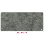 ماوس العاب احترافي Forcex 2XL (90 × 40) إصدار Signature DARK، سطح قماشي ناعم، قاعدة مطاطية مانعة للانزلاق لثبات قوي، مقاومة للماء – رمادي