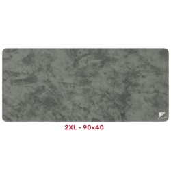 ماوس العاب احترافي Forcex 2XL (90 × 40) إصدار Signature DARK، سطح قماشي ناعم، قاعدة مطاطية مانعة للانزلاق لثبات قوي، مقاومة للماء – رمادي