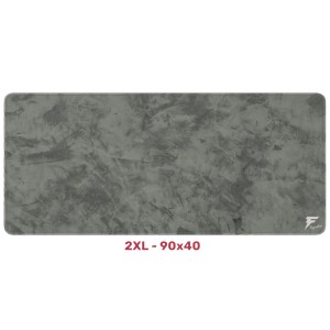 ماوس العاب احترافي Forcex 2XL (90 × 40) إصدار Signature DARK، سطح قماشي ناعم، قاعدة مطاطية مانعة للانزلاق لثبات قوي، مقاومة للماء – رمادي