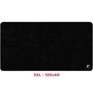 ماوس باد العاب Forcex 3XL (120 × 60) Signature DARK، سطح قماشي ناعم، قاعدة مطاطية مانعة للانزلاق لثبات قوي، مقاومة للماء - اسود