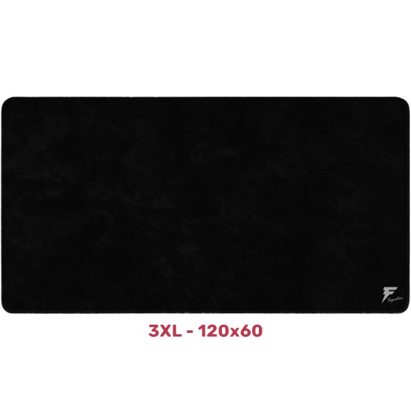 ماوس باد العاب Forcex 3XL (120 × 60) Signature DARK، سطح قماشي ناعم، قاعدة مطاطية مانعة للانزلاق لثبات قوي، مقاومة للماء - اسود