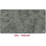 ماوس العاب احترافي Forcex 3XL (120 × 60) إصدار Signature DARK، سطح قماشي ناعم، قاعدة مطاطية مانعة للانزلاق لثبات قوي، مقاومة للماء – رمادي