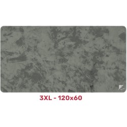 ماوس العاب احترافي Forcex 3XL (120 × 60) إصدار Signature DARK، سطح قماشي ناعم، قاعدة مطاطية مانعة للانزلاق لثبات قوي، مقاومة للماء – رمادي