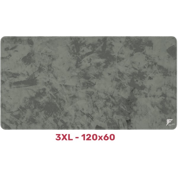Gaming Mouse Pad Forcex 3XL (120 X 60) Signature DARK Smooth cloth ,Non-slip rubber base for strong stability ,Water resistant   - GRAY