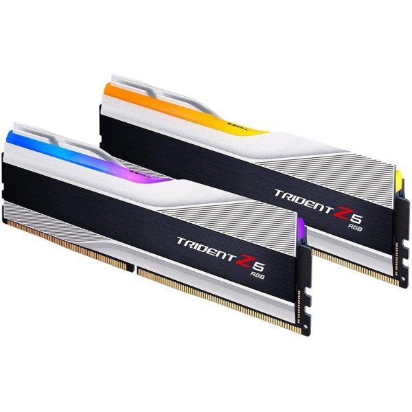 G.SKILL TridentZ5 RGB RAM DDR5 64GB ( 2X32GB ) 6000MHz DESKTOP- SILVER - جي سكيل ذاكرة