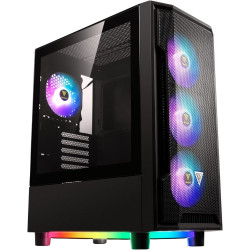 كيس ألعاب GAMDIAS ATHENA M6 LITE Mesh – متوسط الحجم مع زجاج مقسّى و4 مراوح ARGB